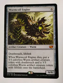 Wurmcoil Engine MTG, Commander 2014 (C14), Mythic Rare Artifact Creature - Wurm - Image 1