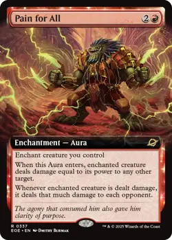 Foil - Pain for All (Extended Art) - 337 / NM / English MTG - Image 1