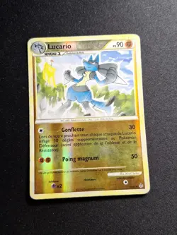 Lucario 19/95 Reverse HGSS Dechainement Carte Pokemon FR - Image 1
