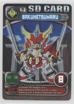 2003 Superior Defender Gundam Collectible Card Game Starter Set 2 #SD-28 gl9 - Image 1