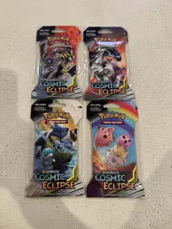 Pokemon TCG Sun And Moon: Cosmic Eclipse Sleeved Booster Pack - Full Art Set - Image 1