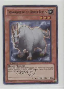 Tanngrisnir of the Nordic Beasts Unlimited YuGiOh Storm Ragnarok #STOR-EN010 u3f - Image 1