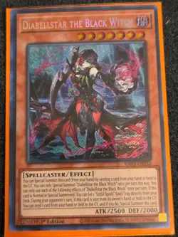 Diabellstar The Black Witch Secret Rare RA03-EN032 Yugioh Sinful Spoils - Image 1