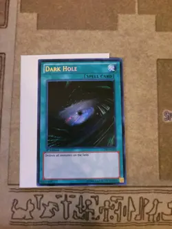 YUGIOH 2X DARK HOLE DRAGON MP23 + 2X DARK HOLE LCJW SECRET 1ST ED NM - Image 3