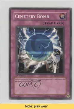 Cemetary Bomb 1st Ed. YuGiOh Soul of the Duelist #SOD-EN059 2004 READ u3f - Image 1