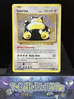 Pokemon Card Snorlax XY179 Black Star Promo Holo XY Evolutions Played - Image 1