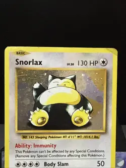 Pokemon Card Snorlax XY179 Black Star Promo Holo XY Evolutions Played - Image 2
