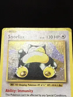 Pokemon Card Snorlax XY179 Black Star Promo Holo XY Evolutions Played - Image 3