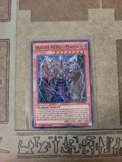 YUGIOH DESTINY HERO PLASMA DESO-EN012 SUPER 1ST ED NM - Image 1