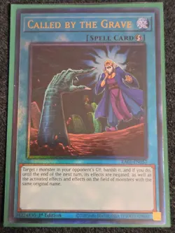 Yugioh! Called by the Grave - RA01-EN057 - Prismatic Ultimate Rare - 1st Edition - Image 1