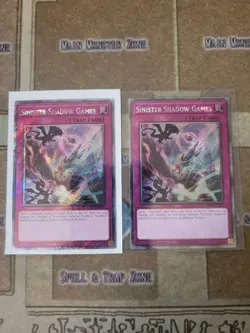 YUGIOH 2X SINISTER SHADOW GAMES RA04-EN232 PLATINUM RARE 1ST ED NM - Image 1