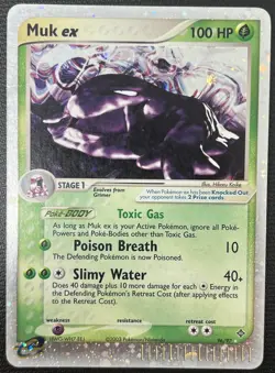 Muk ex 96/97 EX Dragon Holo Ultra Rare Pokemon Card LP - Image 1