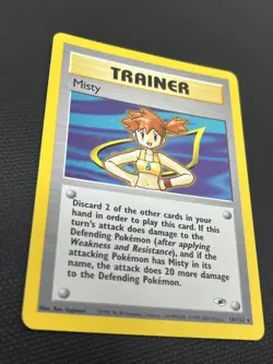 Misty 18/132 Gym Heroes Holo Rare Trainer Pokemon Card NM - Image 2