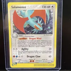 Salamence 10/97 Reverse Holo Rare EX Dragon Pokemon Card Vintage 2003 - Image 1