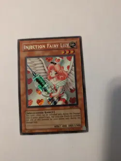 Injection Fairy Lily LOD-100 Unlimited Secret Rare Konami 2003 Yugioh Card NM - Image 1