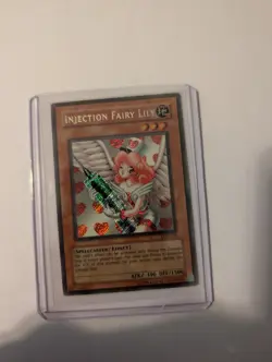 Injection Fairy Lily LOD-100 Unlimited Secret Rare Konami 2003 Yugioh Card NM - Image 3