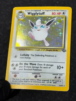 Pokemon TCG Wigglytuff 16/64 Holo Unlimited Rare Card Jungle Base Set 1999 - Image 3