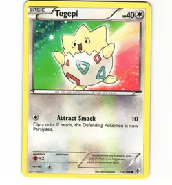 Pokemon Togepi 110/149 Boundaries Crossed Non-Holo MP Card - Image 1