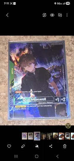 Gundam Card Game - Duo Maxwell Alt Art - GD01 - Image 1