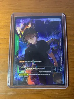 Gundam Card Game - Duo Maxwell Alt Art - GD01 - Image 1