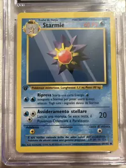 Starmie CGC 10 Gem Mint 1st Edition Italian Base Set 64/102 Pokemon Card 2000 - Image 3