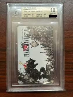 BGS 10 Tina Final Fantasy Ⅵ Phone Card Vintage Unused Square Enix Japanese 1994 - Image 2