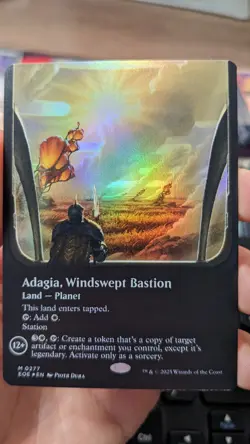 Adagia, Windswept Bastion - Borderless Foil - Edge of Eternities - MTG - Image 1