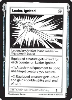 Luxior, Ignited x1 1x Mystery Booster 2 Playtest Card NM MTG - Image 1