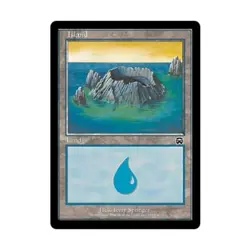 WOTC MtG Mercadian Masques Island #335 (C) (Foil) VG - Image 1