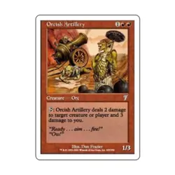 WOTC MtG 7th Ed Orcish Artillery (U) (Foil) VG - Image 1