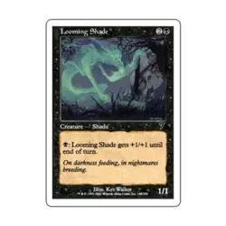 WOTC MtG 7th Ed Looming Shade (C) (Foil) VG - Image 1