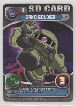 2003 Superior Defender Gundam Collectible Card Game Starter Set 1 #SD-18 gl9 - Image 1