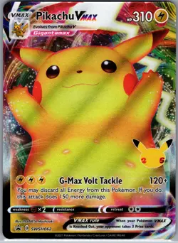 Pikachu Vmax SWSH062 - Pokemon 25th Anniversary Black Star Promo - Full Art (NM) - Image 1