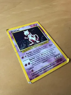 Mewtwo 10/102 Pokemon Base Set Holo Rare Card Good Condition - Image 3