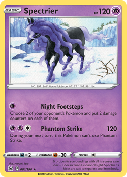 Spectrier 81/196 Rare Holo | Lost Origin | Pokemon Card - Image 1