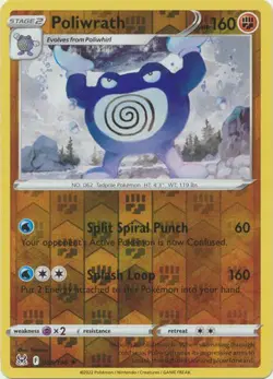 Poliwrath 85/196 Reverse Holo | Lost Origin | Pokemon Card - Image 1