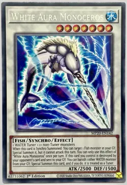 MP20-EN142 White Aura Monoceros - Rare 1st Edition Near Mint YuGiOh Card - Image 1