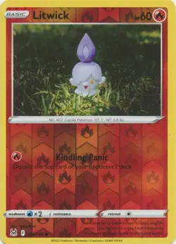 Litwick 24/196 Reverse Holo | Lost Origin | Pokemon Card - Image 1