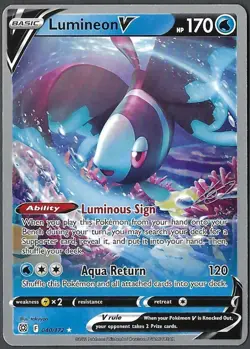 Pokemon TCG - World Championships 2023 Deck Promo Card - Lumineon V - 040/172 - Image 1