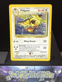 Pokemon Card Pidgeot 8/64 Jungle Set Holo Rare WOTC NO SYMBOL ERROR Played - Image 1