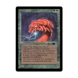 WOTC MtG Antiquities Powerleech (U) VG- - Image 1