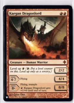 Kargan Dragonlord NM/M* Rise Of The Eldrazi (The List) 152/248 mtg -UnltdCards - Image 1