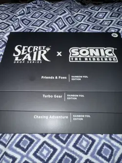 [MTG X Sonic The Hedgehog Secret Lair] Super Sonic Bundle (Foil) - In Hand - Image 2