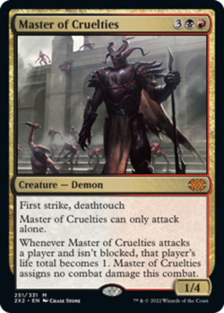 1 x Master of Cruelties - Double Masters 2022 - Light Play - MTG - Image 1