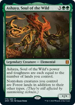 1 x Ashaya, Soul of the Wild - Zendikar Rising - Light Play - MTG - Image 1