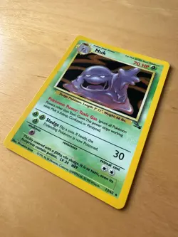 Muk 13/62 Pokemon Fossil Set Rare Holo Card Excellent Condition - Image 4