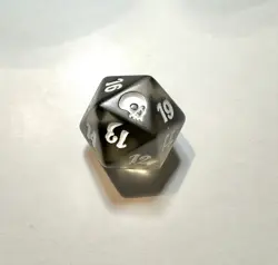 MTG Premium Deck Series: Graveborn • Magic the Gathering • Grey D20 Spindown Die - Image 1