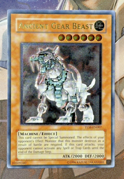 Yugioh Ancient Gear Beast TLM-EN007 Ultimate Rare NM Unlimited - Image 1