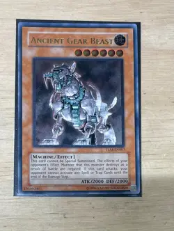 Yugioh Ancient Gear Beast TLM-EN007 Ultimate Rare NM Unlimited - Image 1