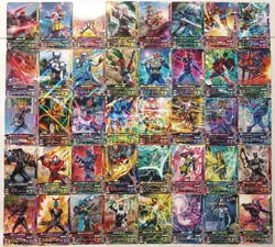 Lot of 40 Japanese Kamen Rider Battle: Ganbarizing Rare Card Set - Image 1